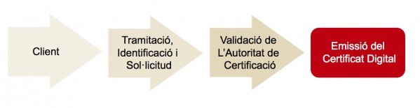 proces de tramitacio del certificat digital