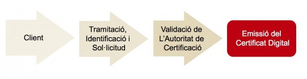 proces de tramitacio del certificat digital